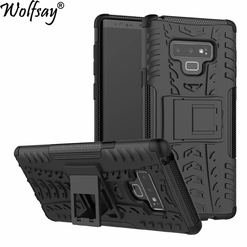 

Чехол Wolfsay для Samsung Galaxy Note 9, мягкий резиновый и жесткий чехол для Samsung Note 9, чехол для телефона, подставка для Galaxy Note 9, fundas