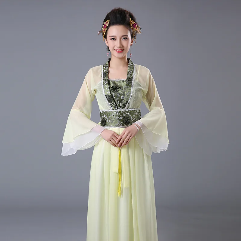 В 2020 г. новый костюм ручной работы из ткани ханьфу старинное женское сценическое