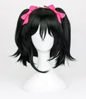 Высокое качество аниме LoveLive! Обувь в стиле аниме Живая Любовь Косплэй парики Нико парик язава черный зажим 