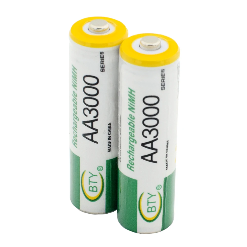 YCDC Самая низкая цена AA аккумулятор BTY AA LR6 HR6 KAA 3000mAh ni-mh аккумуляторная батарея многоцелевой мощности - Цвет: Battery x16
