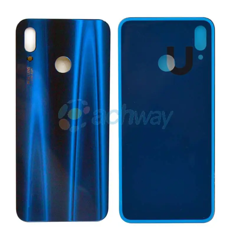 Huawei P20 Lite, чехол для батареи, Задняя стеклянная панель, задняя дверь, чехол с кнопкой отпечатков пальцев для huawei P20 Lite, аккумулятор