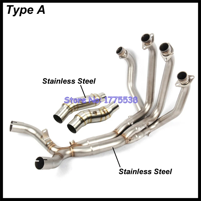 Motorcycle Exhaust Muffler Collector Manifold for Z1000 2010-2020 Motorbike System Titanium Alloy Header Tube | Автомобили и
