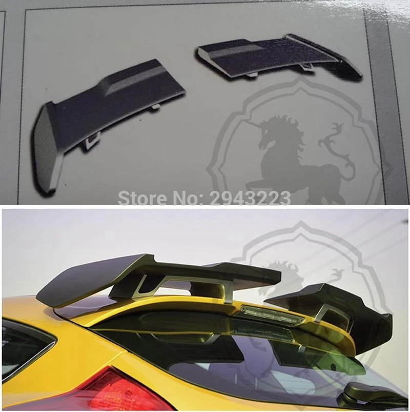 Задний спойлер для хэтчбека Ford Focus 2012 2018 Неокрашенный задний из АБС пластика