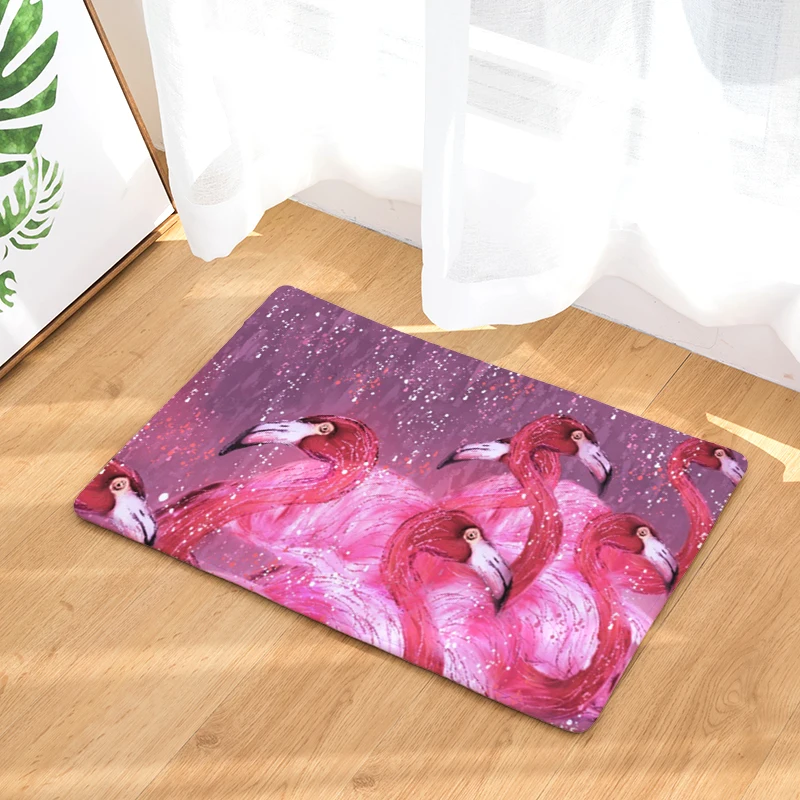 Коврики для входной двери с рисунком фламинго 40x60 см 50x80 см|door mat|decorative matshome mat |