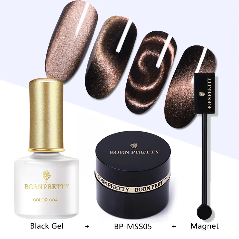 Set 5 BORN PRETTY 5D Магнитный Гель-лак для ногтей с эффектом «кошачий глаз» 5 мл роскошный нефритовый эффект замачиваемый УФ Гель-лак для ногтей звездное небо лак для ногтей - Цвет: Set 5