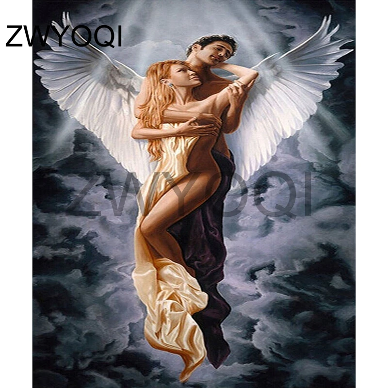 

5D алмазная живопись «сделай сам», полная круглая Алмазная мозаика, полная квадратная Алмазная Вышивка крестиком, для пар, влюбленных, крыль...