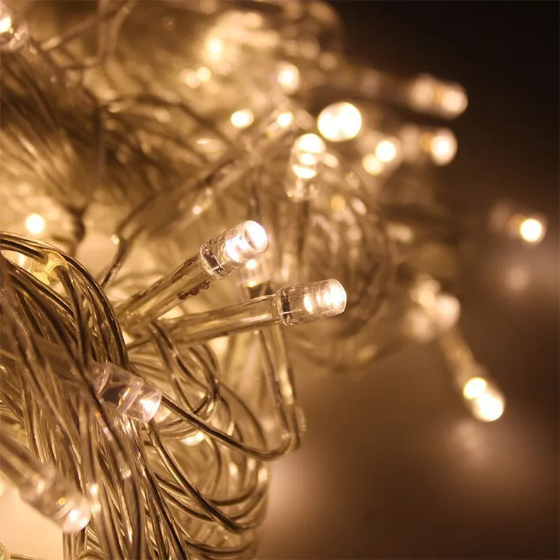 Dvolador 3 м x 300LED сосулька строка праздник огни открытый Рождество Свадебные Xmas