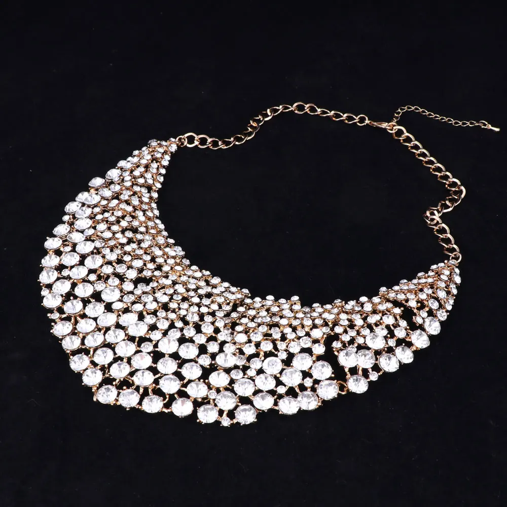 Модные наборы свадебных ювелирных изделий свадебное ожерелье серьги для невест