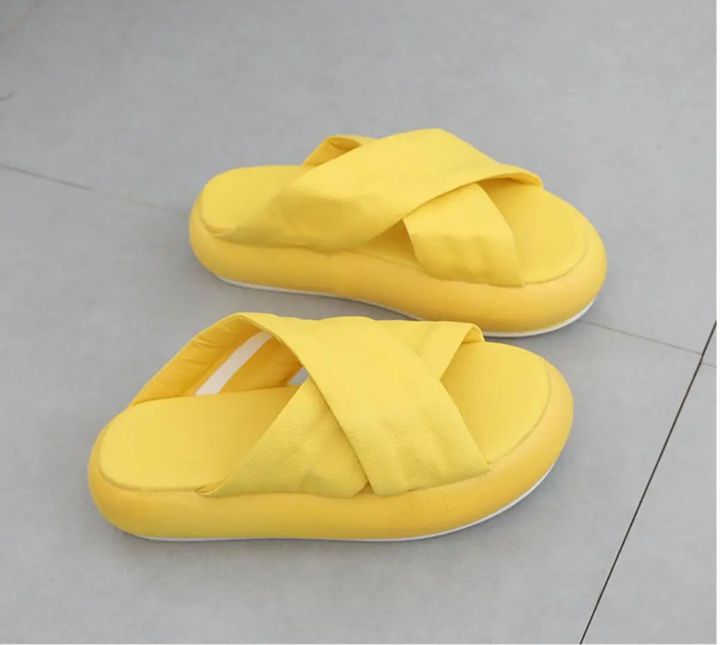 Женские тапочки Koovan на толстой подошве женская обувь Новинка лета 2020 женские