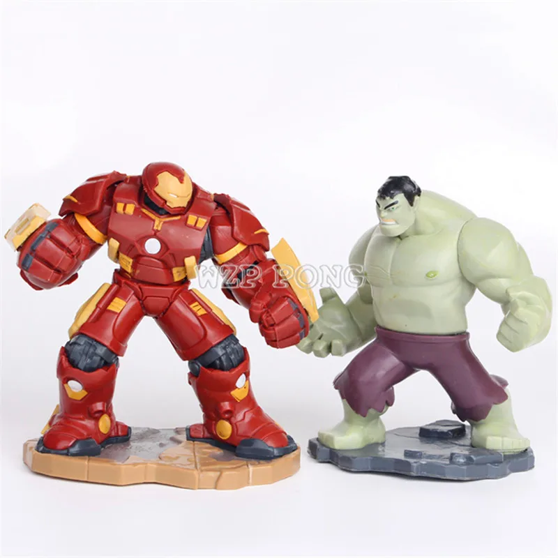 6 шт./компл. Мстители Капитан Америка Железный человек Халк Тор халкбастер