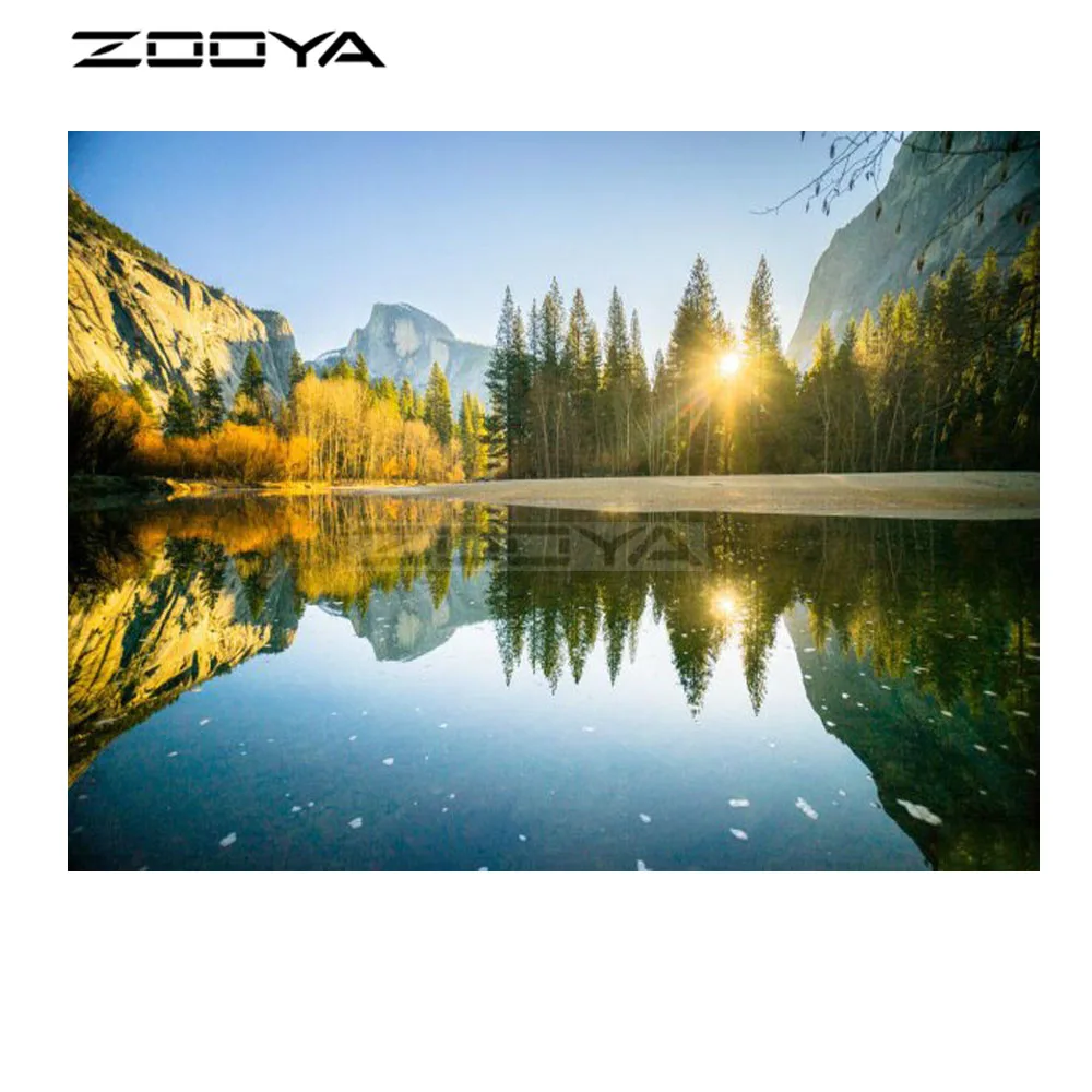 ZOOYA Алмазная вышивка DIY бриллианты пейзаж солнечные холмы Стразы Вышивка крестом