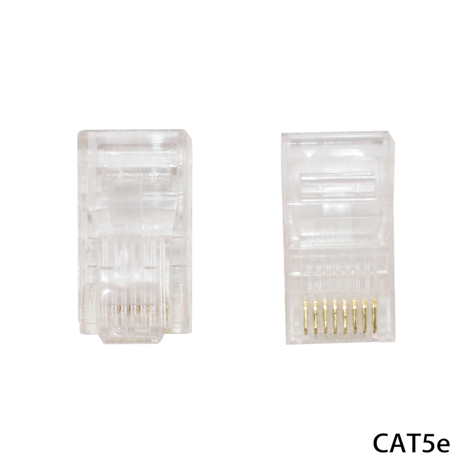 Verkaufen Cat6 Cat5e RJ11 Netzwerk Anschluss 8P8C Modulare Ethernet Kabel Kopf Stecker Gold Überzogene Crimp Netzwerk RJ45 Stecker Cry 1000 Teile/los