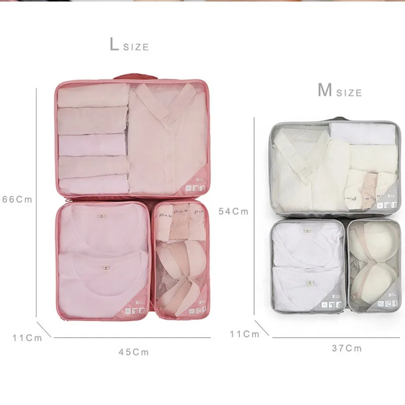 High quality travel storage bag Clothes organizer Underwear socks shoe sorting Waterproof Oxford cloth folding set | Дом и сад