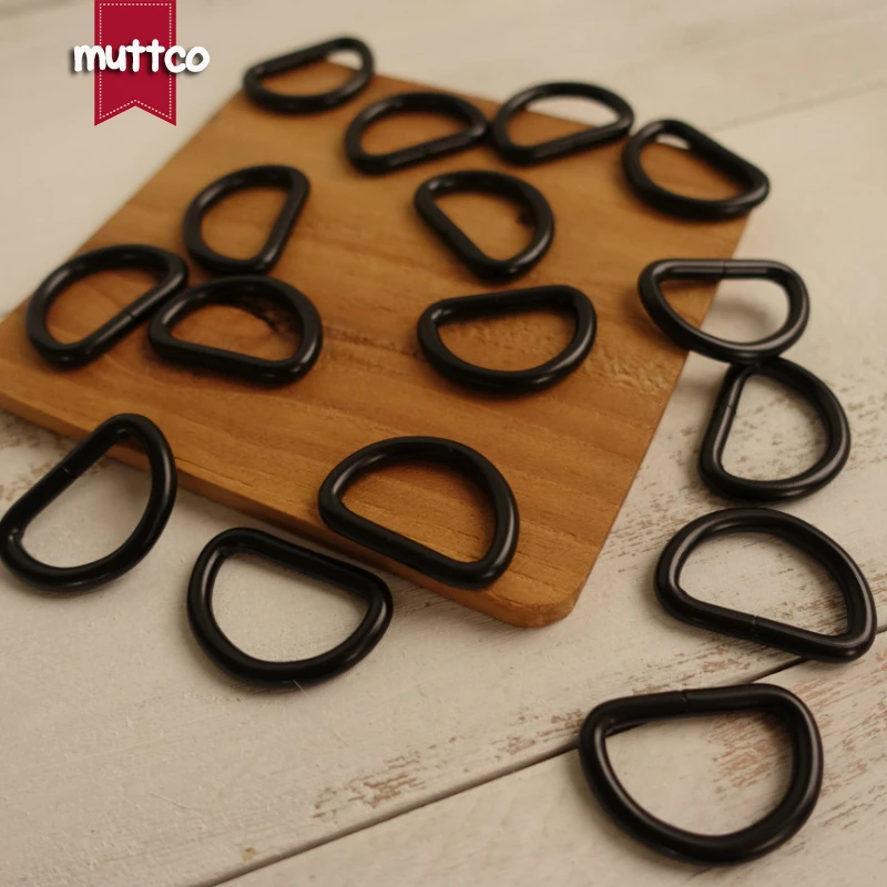 Сделай сам для ошейника собаки 2 5 см черное D образное соединительное кольцо