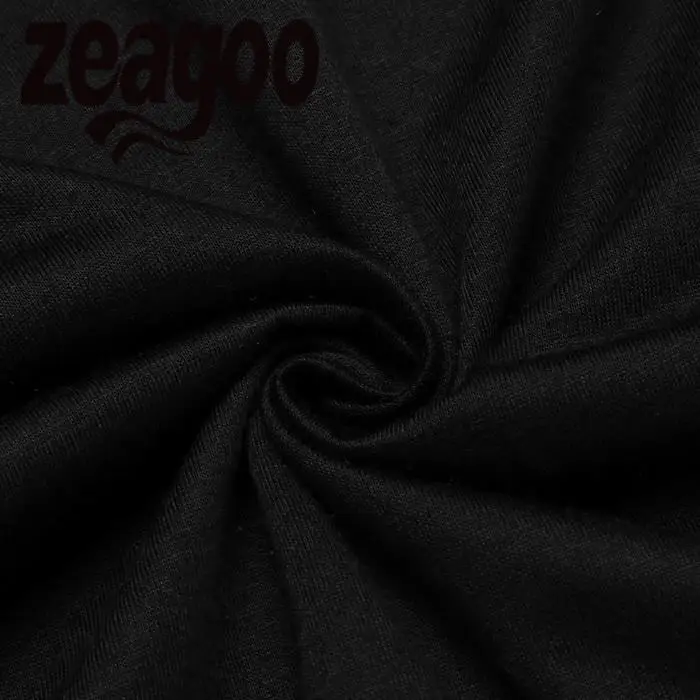 Zeagoo футболка Повседневное с круглым вырезом без рукавов Slim Fit Мягкий Для женщин
