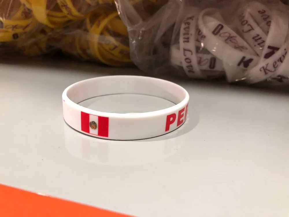 KTLPARTY 50pcs/lot Russia football game fans national flag Logo wristbands Silicone Elastic bracelet wrist strap band | Дом и сад