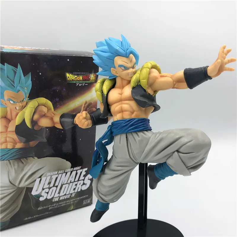 Dragon Ball Z темно-синяя Gogeta Goku Vegeta Ultimate Soldier Movie Ver. Против Супер броли битва ПВХ экшн-фигурка Драконий жемчуг зет 23 см