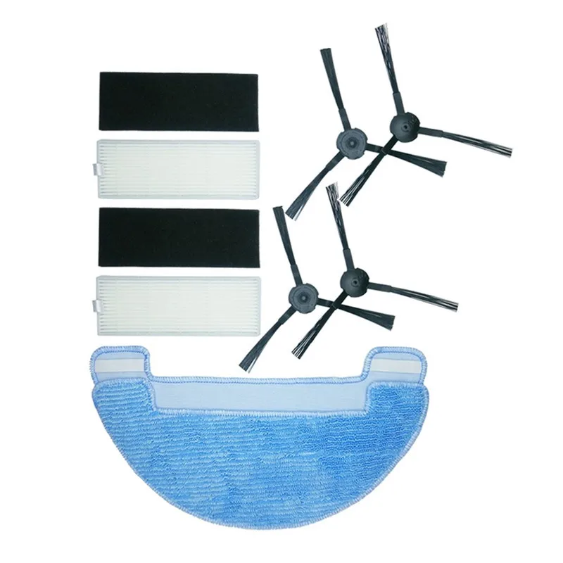 

A40 Robotic HEPA Filter Side Brush Mop Cloth for ilife A4 A40 Robot Vacuum Cleaner Parts Accessories