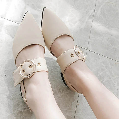 Женщины Лето Плоские Туфли 2017 Случайный Пряжки Ремня Моды Металлические
