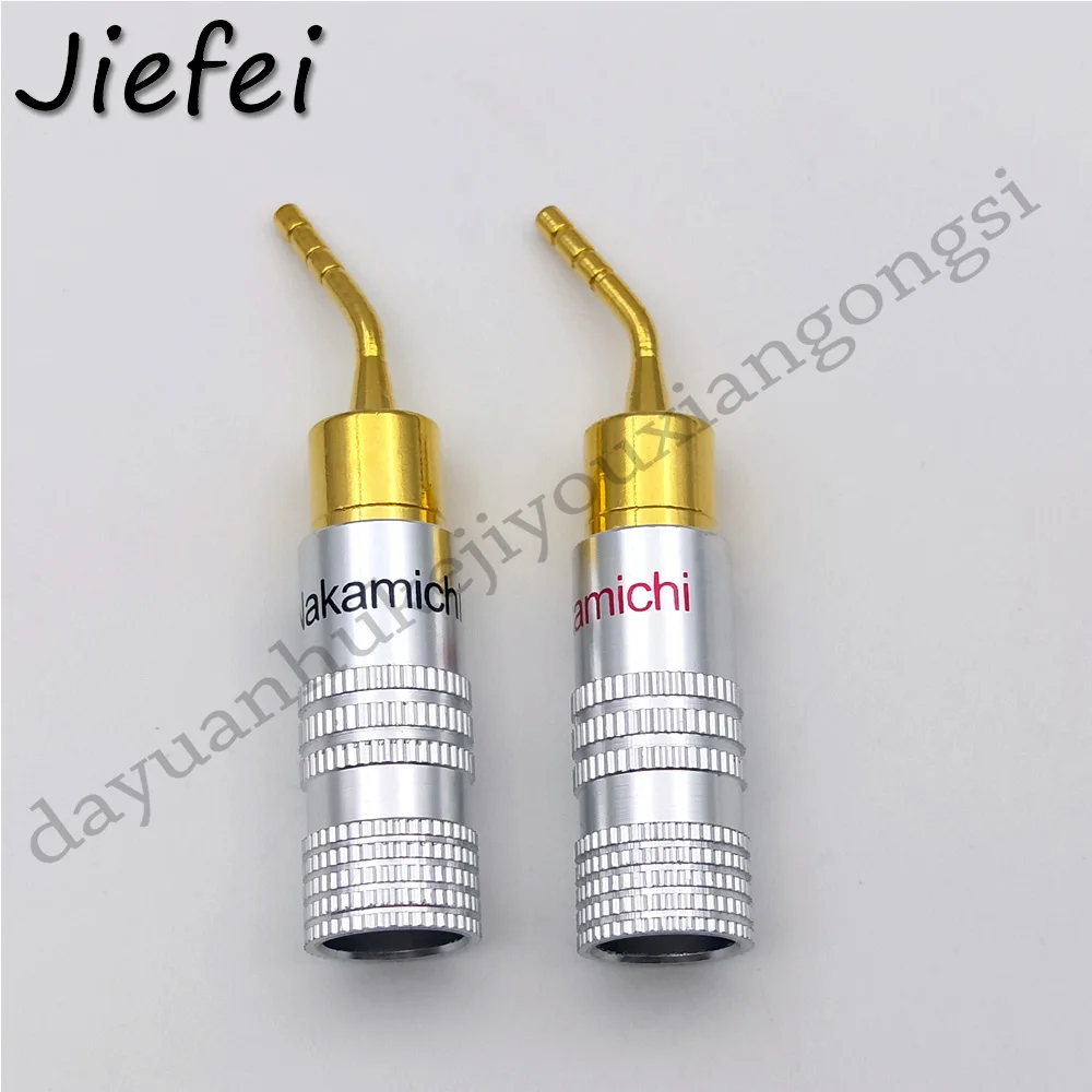 2 шт. новый высококачественный позолоченный динамик с 24 к Nakamichi Pin Angel мм Banana Screw Lock