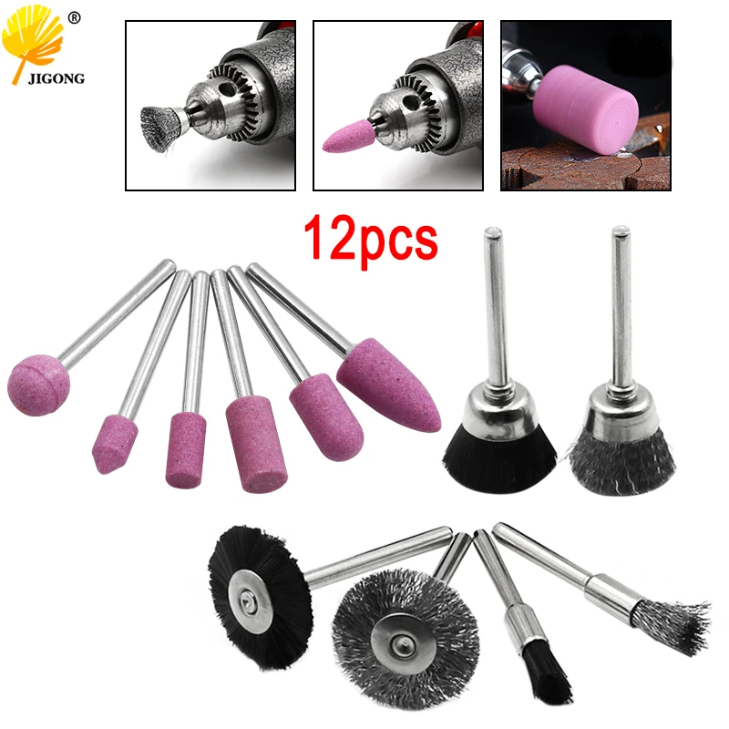 

12pcs/lot Mini Drill Rotary Tool Playing Grinding Carving Polishing tool sets grinder head