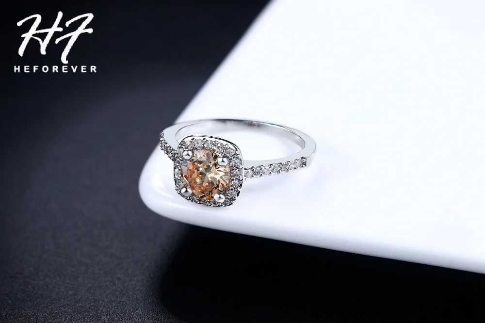 Серебряное изысканное модное квадратное кольцо для свадьбы и помолвки с AAA+ CZ кристаллами, ювелирные изделия для женщин R531