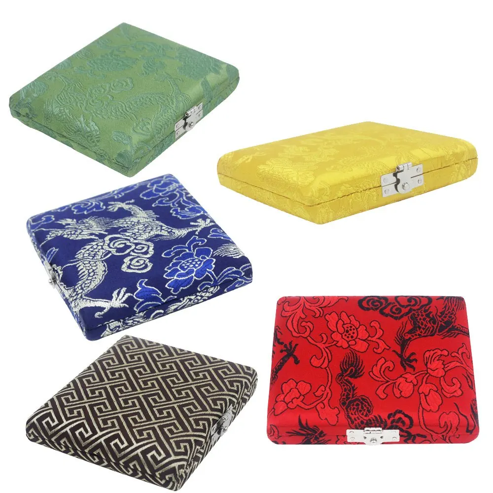 Деревянный Oboe Reed Чехол держатель коробка покрыта красивой тканью для 6 шт