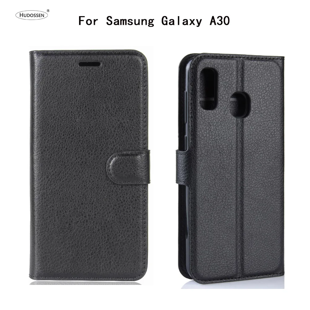 Чехол HUDOSSEN для Samsung Galaxy A30 A305F роскошный защитный чехол телефона откидной кошелек
