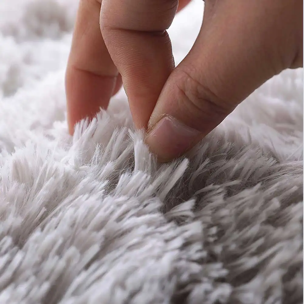 Nordic Carpet Soft Warm Gradient Color Plush Rug for Bedroom Living Room DC156 | Дом и сад