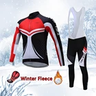 Мужская Зимняя Теплая Флисовая одежда для велоспорта 2022, мужской комплект из Джерси для велоспорта, комбинезоны, брюки, костюм для велоспорта, униформа для дорожного велосипеда, комплект одежды для горного велосипеда