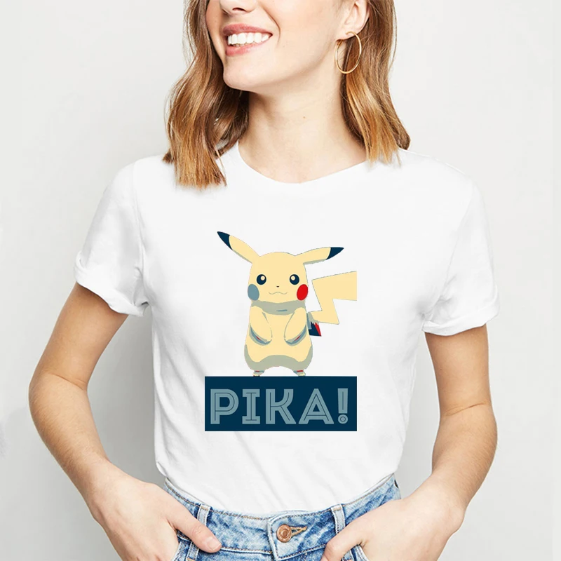 Футболка с принтом драгонбол Гоку женская футболка Пикачу мой герой