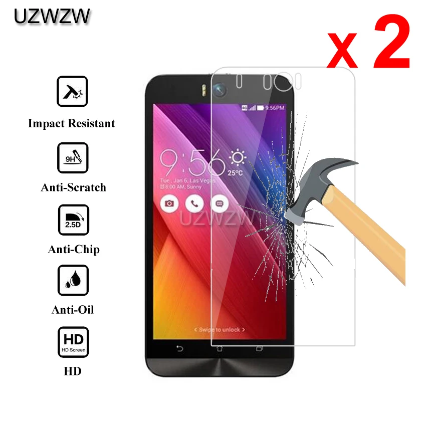 2 шт для Asus Zenfone Selfie ZD551KL Премиум Закаленное стекло протектор экрана для Asus Zenfone Selfie ZD551KL защитное стекло