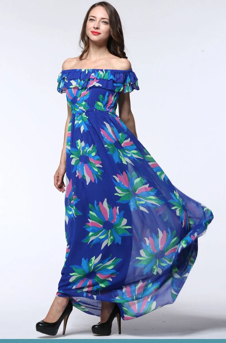 Женское длинное платье Boho пляжное большого размера 5XL 6XL 2019 | Женская одежда