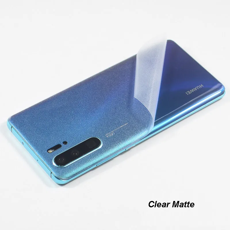 Clear Matte 3D карбоновая пленка для телефона наклейка для HUAWEI P30 Pro P20 Lite mate 20X20 Pro HONOR 8X9 10 Lite V10 - Цвет: Clear Matte