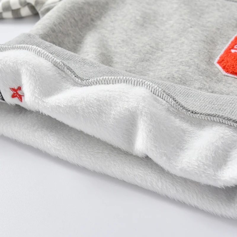 Новинка зимний детский свитер флисовый Детский в полоску с длинными рукавами и