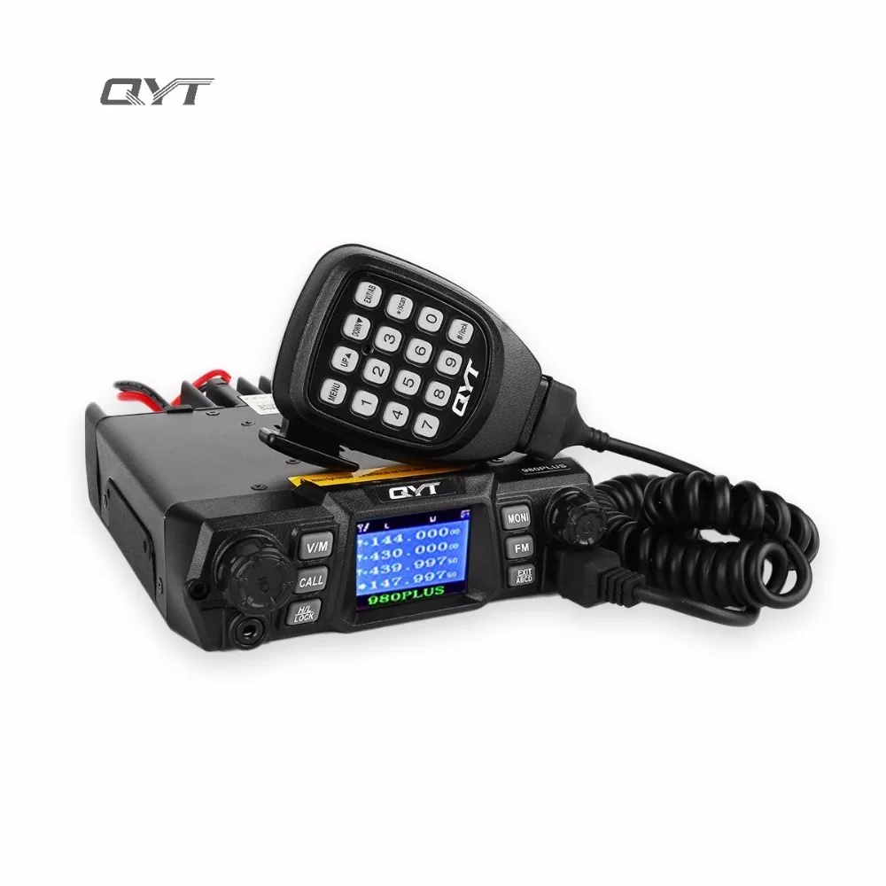 QYT 980PLUS мобильное радио 136 174MHz 75W 400 480MHz 55W автомобильный трансивер