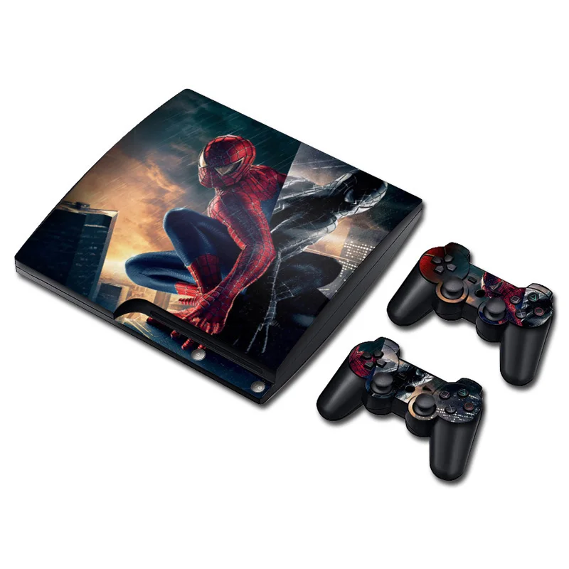 Высокое качество "Человек-паук" декоративные настольные лампы для sony playstation3 тонкий кожи Стикеры покрытие всего тела видео игры для PS3 тонкий
