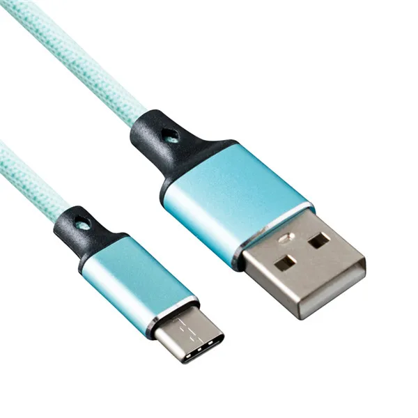 Зеленый Ersuki usb type-C кабель для быстрой зарядки и синхронизации данных USB C кабель для huawei Xiao mi Red mi Note 7 mi 9 samsung Galaxy S9 Oneplus 6t - Цвет: Зеленый