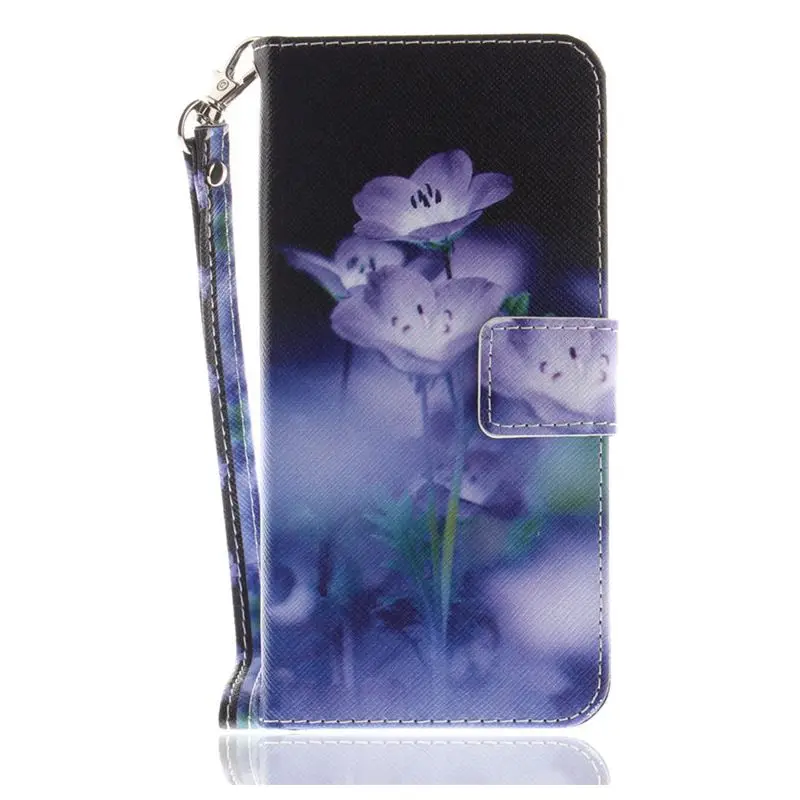 Blue Flower Чехол для huawei P20 Pro P9 Lite P8 мини Y6 Honor 10 9 Lite Nova 2i 3e модные не прикасайтесь к роспись из искусственной кожи чехол P26G - Цвет: Blue Flower