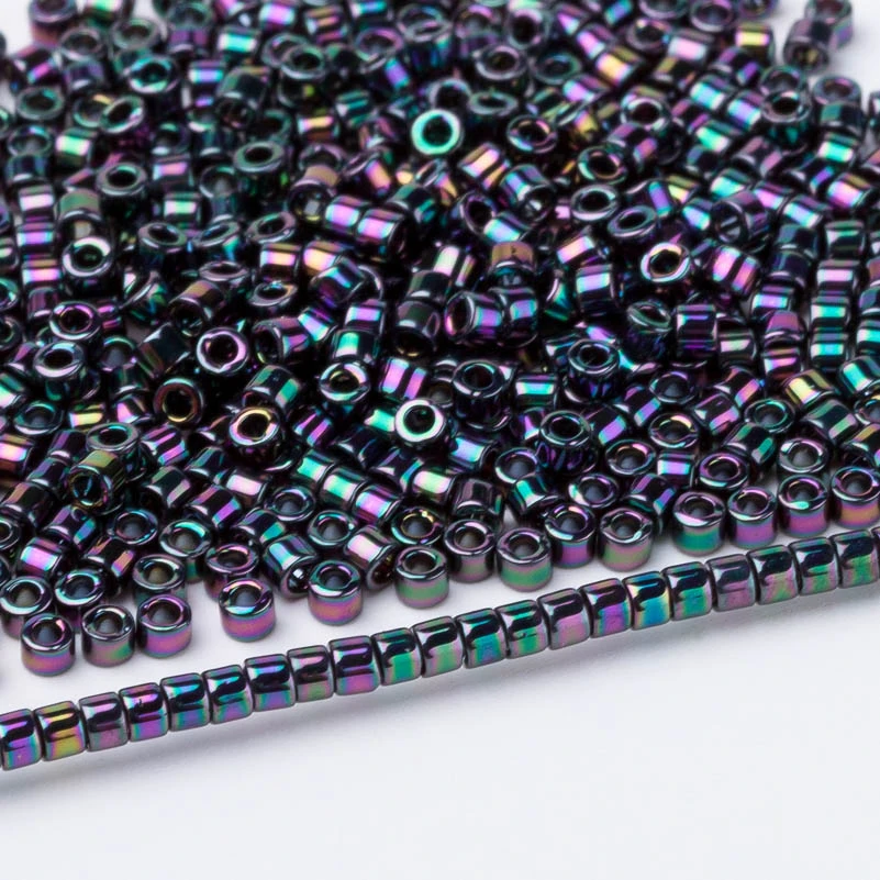 DB1001 Taidian Beadwork металлические бусины Miyuki Delica 11/0 для бисера браслет 1,6x1,3 мм японский бисер поставщик 10 г/лот около 2000 штук - Цвет: DB1001