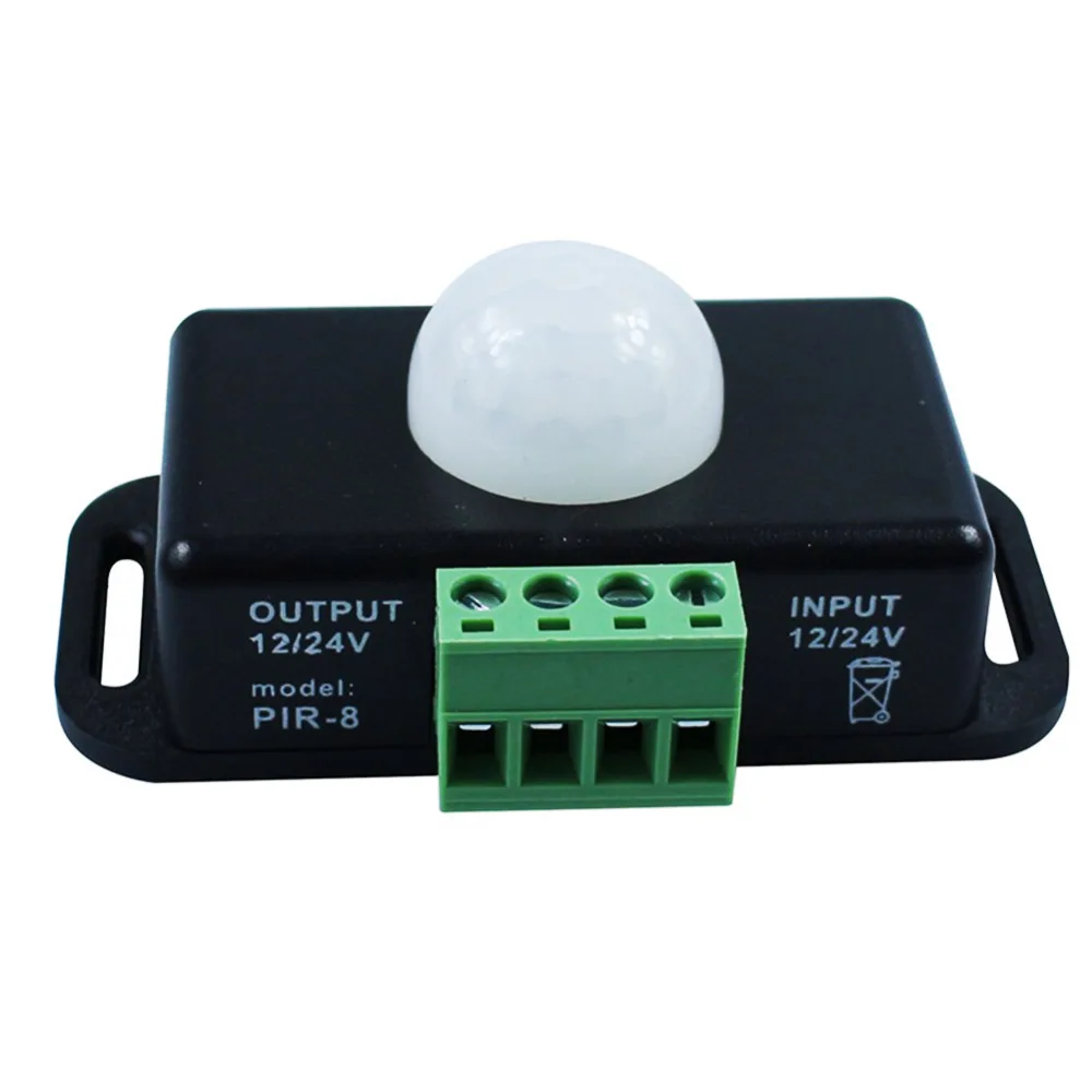 120 Degrees Automatic DC 12V-24V 8A Infrared PIR Motion Sensor Switch for LED Light 5 ~ 8 M Detector | Безопасность и защита