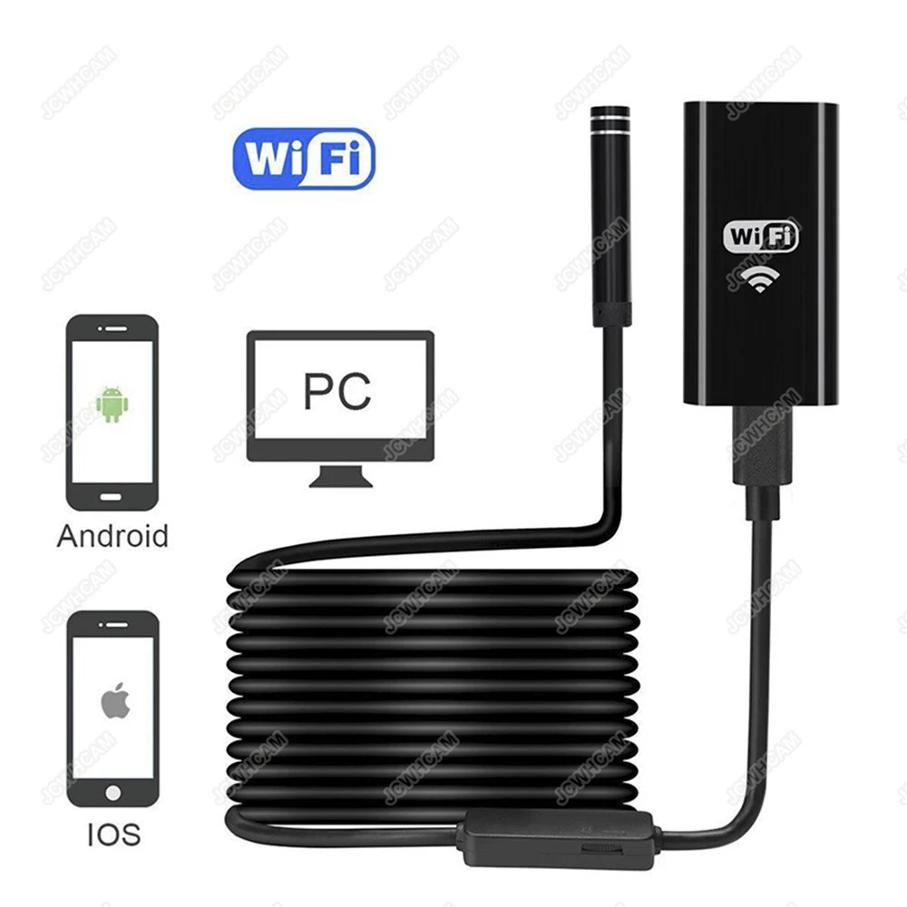 1/2/3 5/5 м 8 мм 720P 2MP Универсальный Wifi Android камера наблюдения эндоскопа USB бороскоп