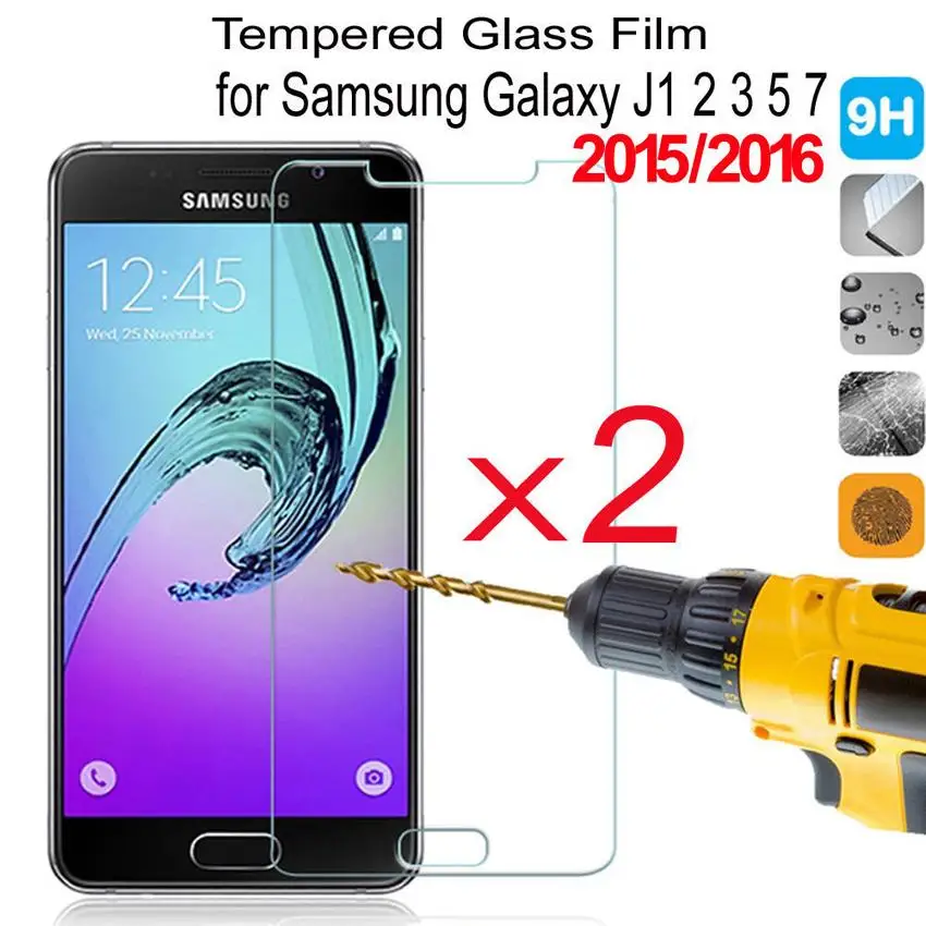 2Pcs 9H Tempered Glass Film Screen Protector For Samsung GALAXY J3 J5 J7 | Мобильные телефоны и аксессуары