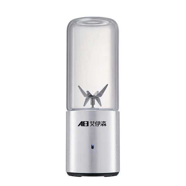 silver Kbxstart электрическая портативная соковыжималка кружка-шейкер соковыжималка USB для подзарядки блендер для фруктовых коктейлей фруктов соковыжималка для цитрусовых соковыжималка для апельсинов 330 мл - Цвет: silver
