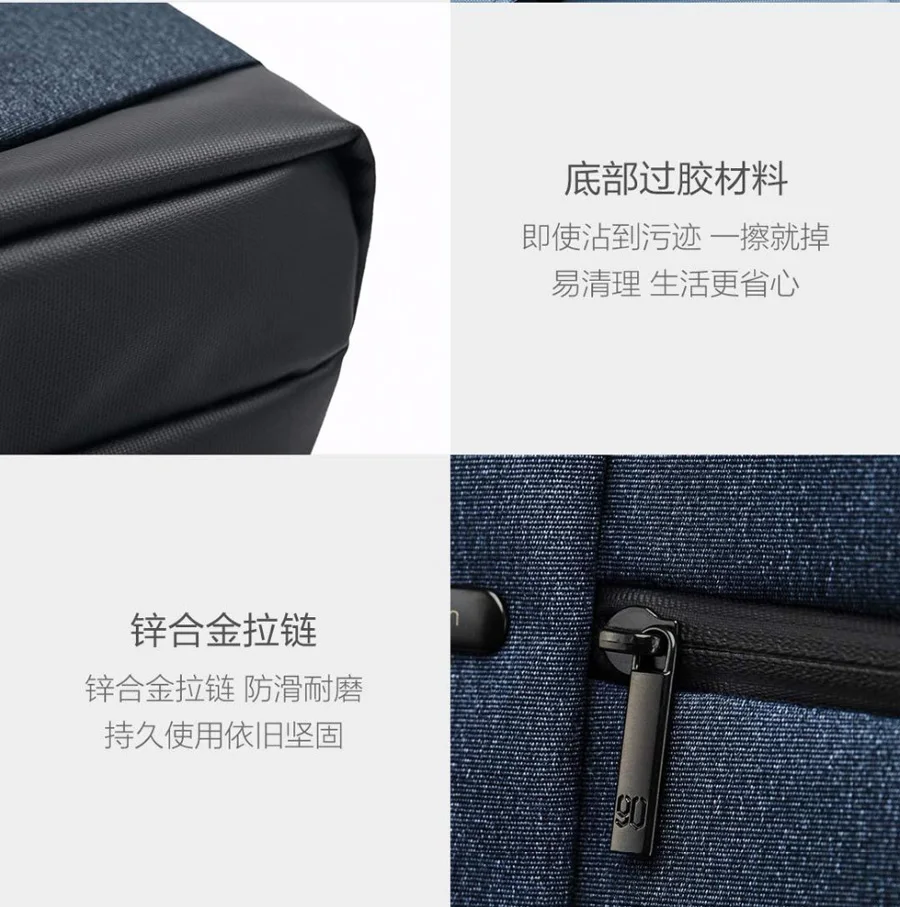 Xiaomi 90 Забавный классический бизнес рюкзак для путешествий водонепроницаемый большой вместительный повседневный рюкзак для ноутбука школьный рюкзак
