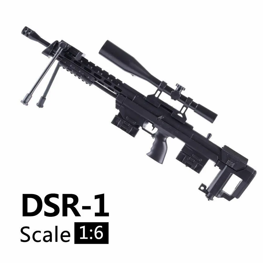 1/6 масштаб DSR1 винтовочный пистолет модель сборки Пазлы Строительные кирпичи