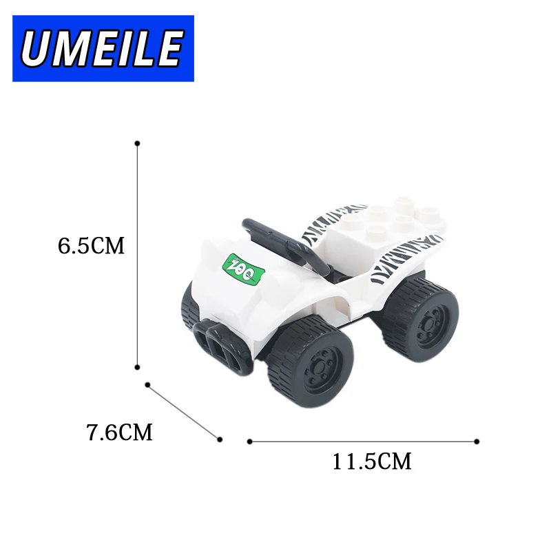 Оригинальный бренд UMEILE 2 шт./компл. пожарная машина для зоопарка Джип модель