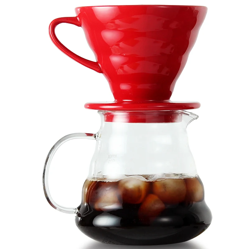 Coffee Pot 350ml 600ml 800ml Glass Dripper Insulated handle To Keep Your Pour Over and Fresh Drip Kettle | Дом и сад
