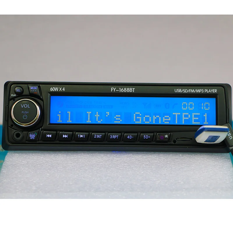 НОВЫЙ 12 В Bluetooth Car Радио Стерео FM MP3 Аудио USB SD AUX Авто Электроника авторадио 1 DIN ото