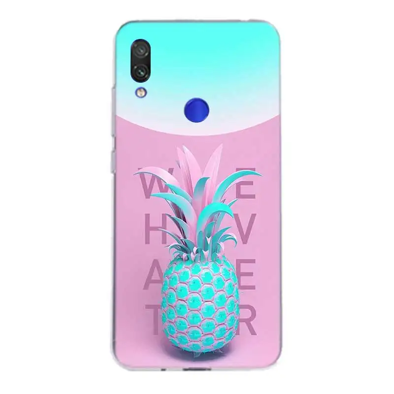 Цветной силиконовый чехол с ананасом для Xiaomi Redmi Note 7 6 Pro 5 4 4X K20 7A Y3 S2 5A 6A Xiomi Pocophone F1 9T